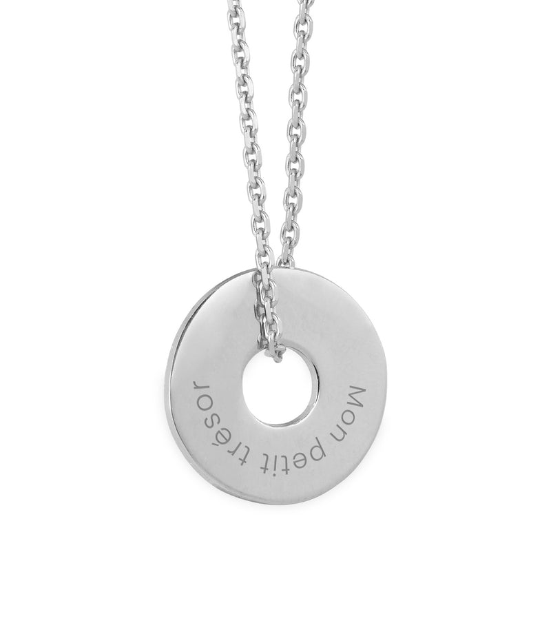 Personnalisé de 15mm en argent, ce pendentif en forme de cible