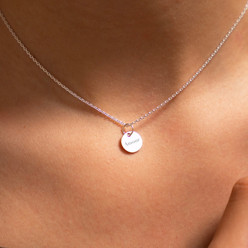 Pendentif 10mm en argent, une création unique pour vous démarquer.