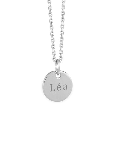 Médaille 10mm en argent, personnalisation unique pour votre look.