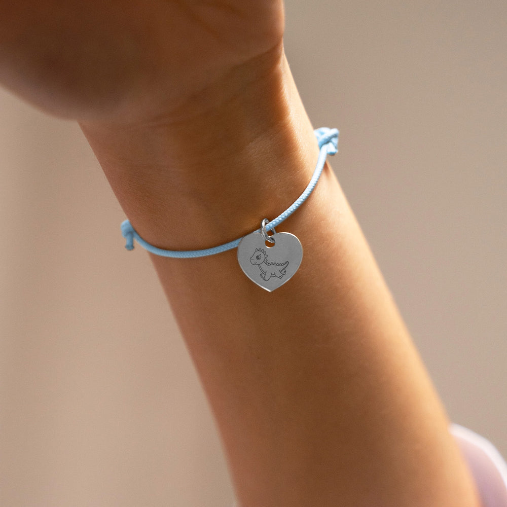 Cordon bleu pastel et médaille en argent 925°