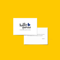 Carte a ecrire un message personnalise Hello perso