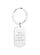 Porte-clé en acier inoxydable, avec un anneau rond de 30mm, personnalisé au format rectangle 39mm x 22mm.